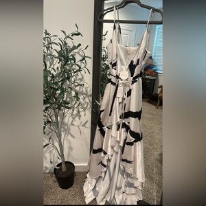Luxxel Monochrome Abstract Dress